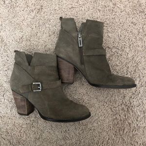 Suede Taupe Booties